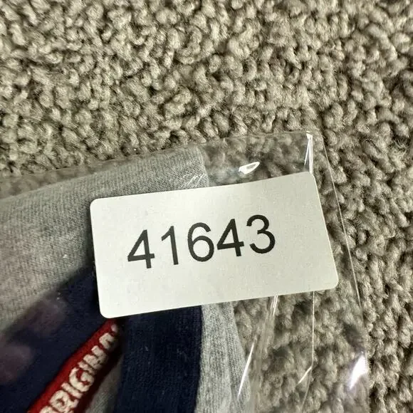 Disney Shirt Mens Large Gray Blue Mickey Mouse Ringer Short Sleeve Walt Disney - Picture 9 of 9